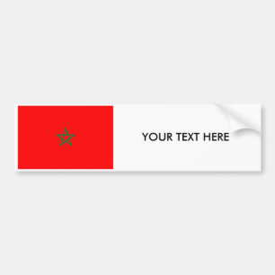 Morocco FLAG Bumper Sticker