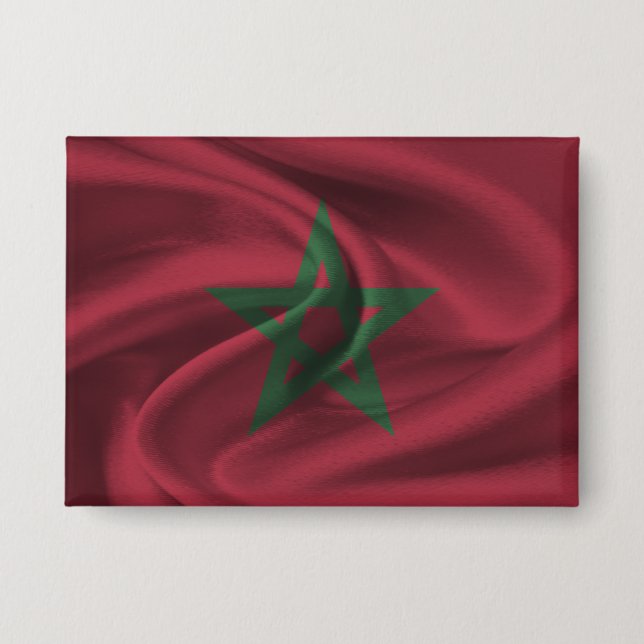 Morocco Flag Button (Front)
