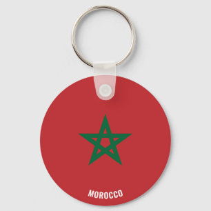 Morocco Flag Charming Patriotic Keychain
