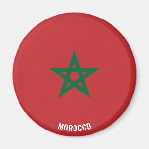 Morocco Flag Charming Patriotic Magnet