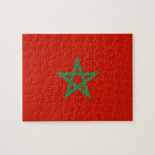 Morocco flag jigsaw puzzle