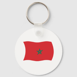 Morocco Flag Keychain