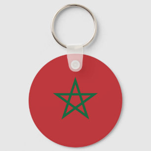 Morocco Flag Keychain