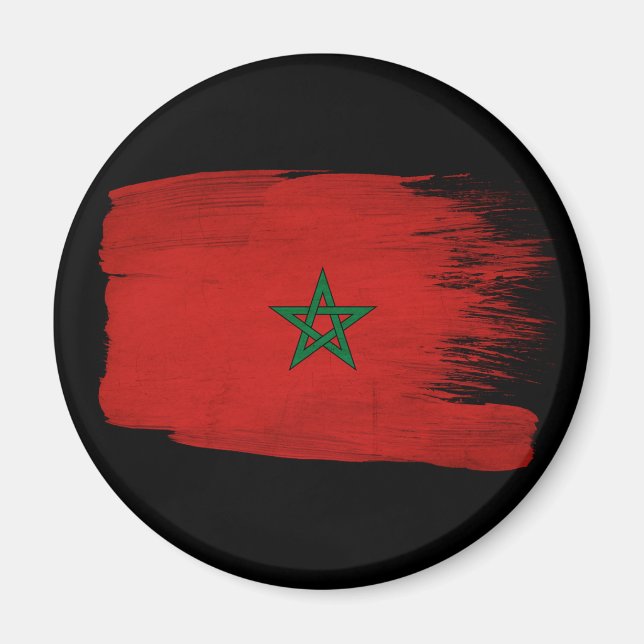 Morocco Flag Magnet (Front)