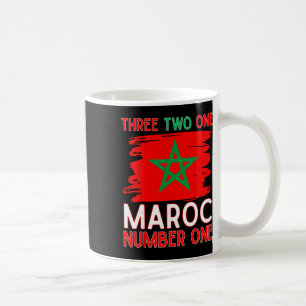 Morocco Flag Moroccan Soccer Supporter For Men Wom Coffee Mug