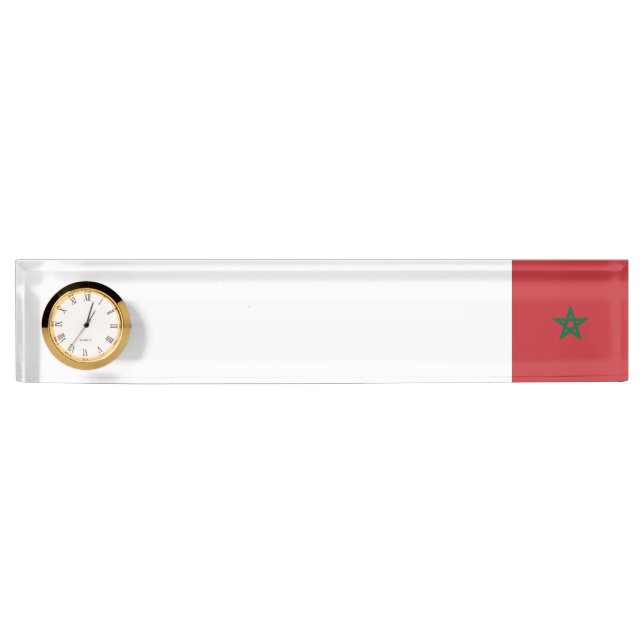 Morocco Flag Nameplate (Front)