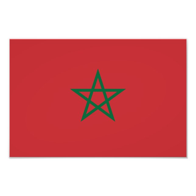 Morocco Flag Photo Print (Front)