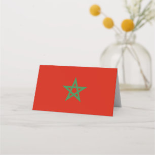 Morocco flag place card
