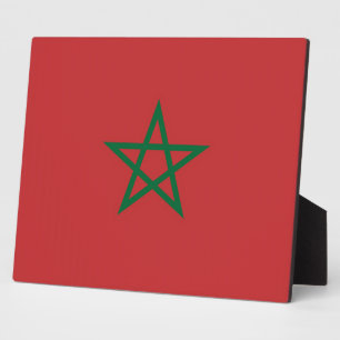 Morocco Flag Plaque