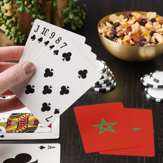Morocco flag playing cards (In Situ)