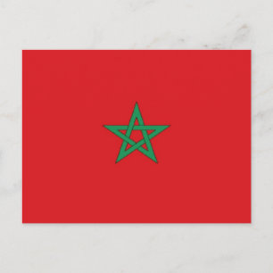 Morocco Flag Postcard