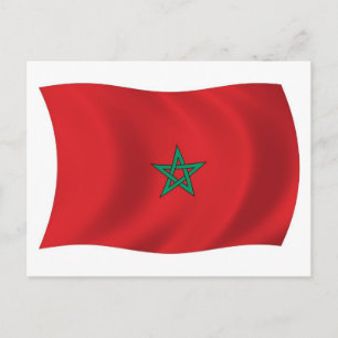 Morocco Flag Postcard