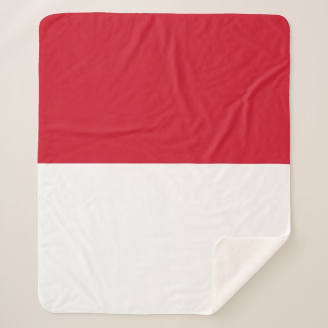 Morocco Flag Sherpa Blanket (Front)