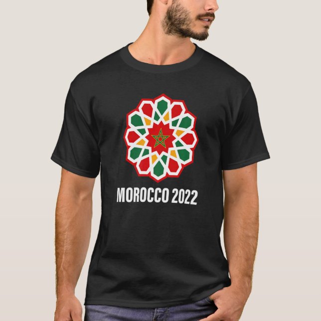 Morocco Flag Soccer 2022 T-Shirt (Front)