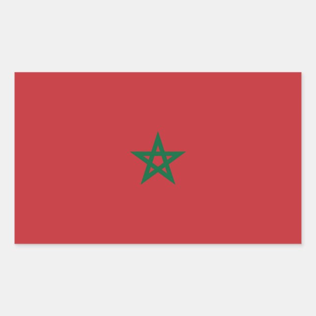 Morocco Flag Sticker (Front)