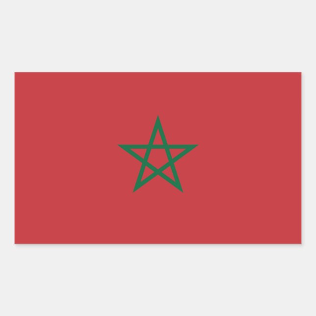Morocco Flag Sticker (Front)