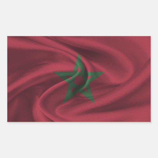 Morocco Flag Sticker (Front)