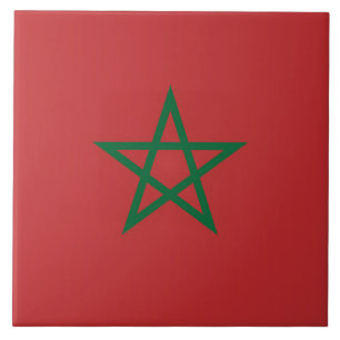Morocco Flag Tile