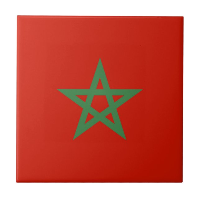 Morocco flag tile (Front)