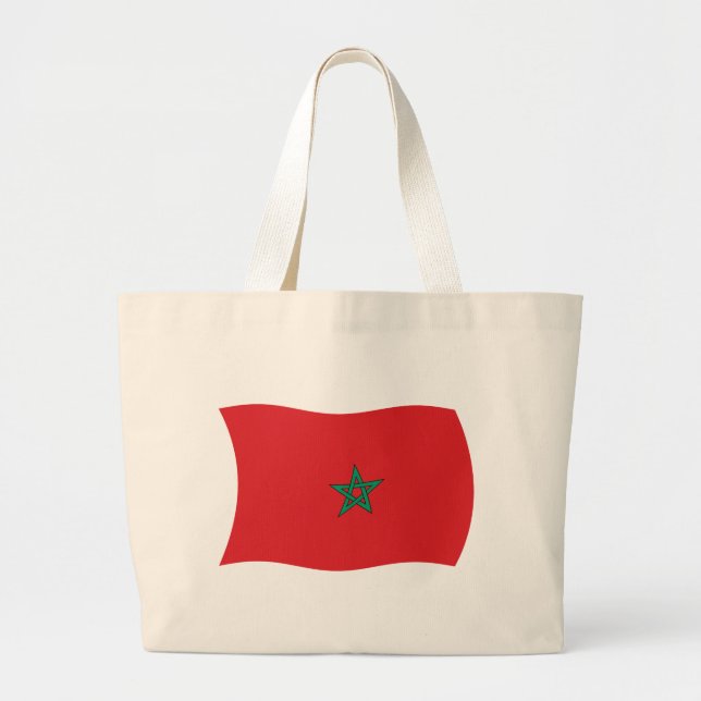 Morocco Flag Tote Bag (Front)
