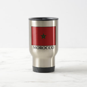 Morocco Flag Travel Mug