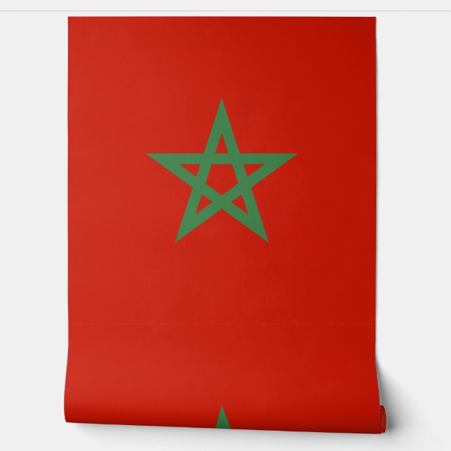 Morocco flag wallpaper (Unrolling)