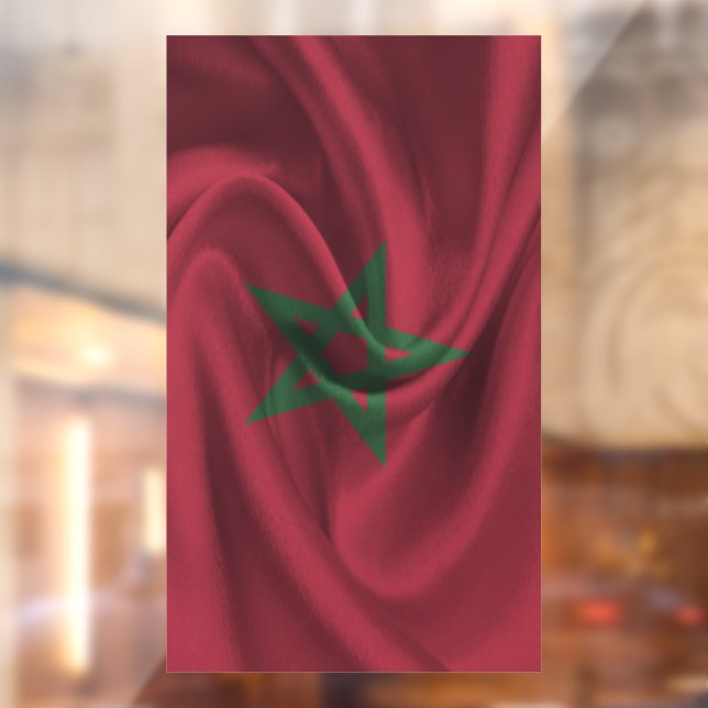 Morocco Flag Window Cling (Sheet 2)