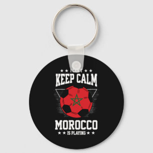 Morocco Football Jersey 2022 Flag Funny Soccer Lov Keychain