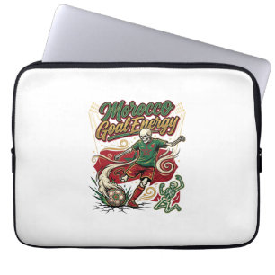 Morocco Goal Energy Skeleton Striker Nations Creat Laptop Sleeve
