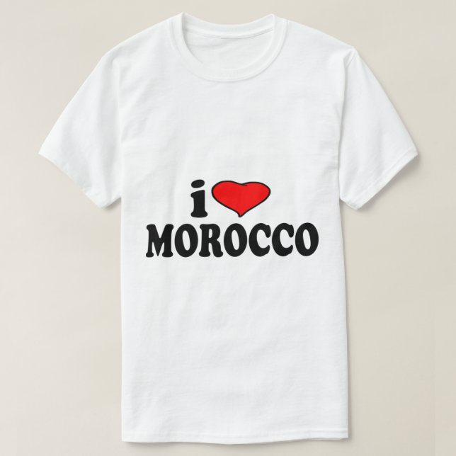 Morocco I Love Morocco T-Shirt (Design Front)