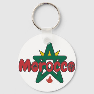 Morocco is a door to history, a tagine of welcome keychain