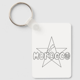 Morocco is crowned tradition, its doors welcoming keychain