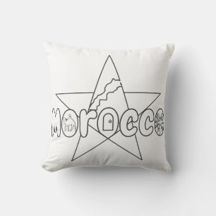 Morocco is crowned tradition, its doors welcoming throw pillow