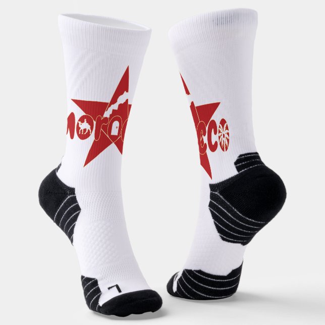 Morocco is more than a country; it's our pride socks (Angled)