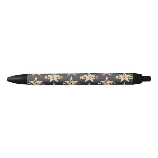 Morocco is pride in every detail black ink pen (Front)