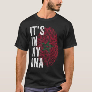 Morocco It's In My DNA Moroccans Fingerprint Moroc T-Shirt