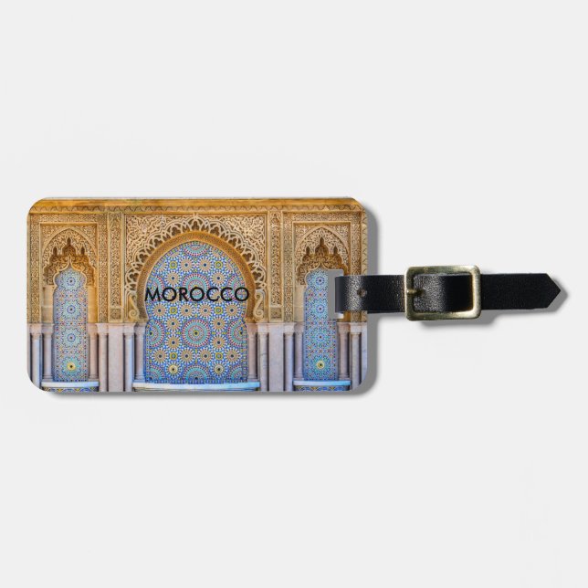 Morocco Luggage Tag (Front Horizontal)