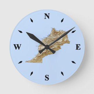 Morocco Map Clock