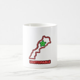 Morocco Map Neon Unstoppable Ceramic Coffee Mug