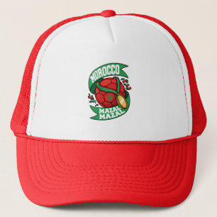 Morocco Mazal Mazal Football Fan   Moroccan Soccer Trucker Hat