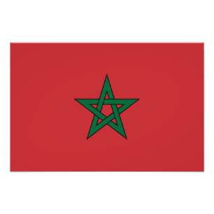 Morocco – Moroccan Flag Photo Print