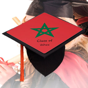Morocco & Moroccan Flag - Students /University Graduation Cap Topper