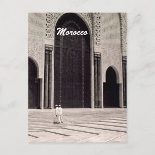 morocco mosque postcard
