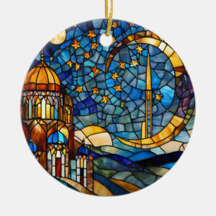 Morocco Night Sky Custom  Ceramic Ornament