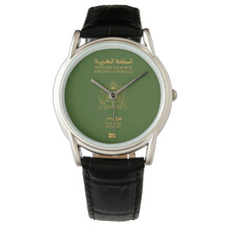 Morocco passport wristwatch