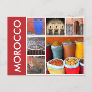 morocco scenes postcard