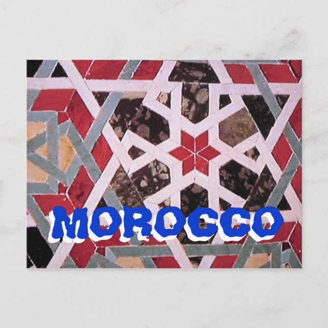 Morocco siteseeing postcard (Front)