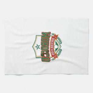 Morocco Soccer 2026 Soccer Bold Country Typography Kitchen Towel