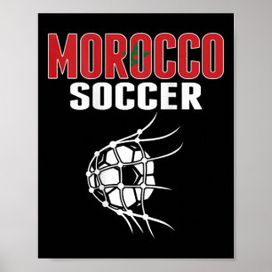 Morocco Soccer Fans Jersey - Support Moroccan Foot Poster