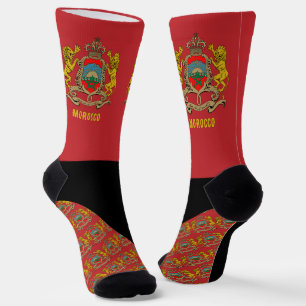 Morocco Socks, Moroccan flag colours / sports Socks